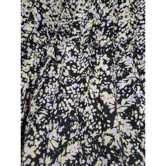 NWT Vince Camuto Women's Pleated pull on Maxi Skirt Black Floral Pattern Medium - Picture 7 of 7